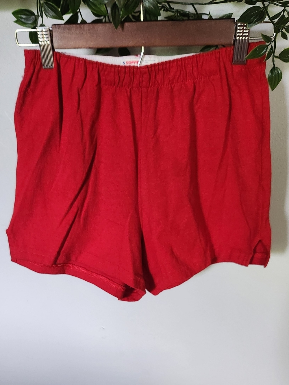 Soffe Red Elastic-Waist Cheer Shorts